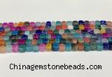 CAA5392 15.5 inches 6*7mm - 8*8mm nuggets agate gemstone beads