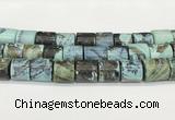 CAA5412 15.5 inches 15*15mm tube agate gemstone beads