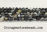 CAA5425 15.5 inches 10mm round agate gemstone beads