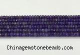 CAA5436 15.5 inches 6*8mm faceted rondelle agate gemstone beads