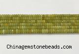 CAA5438 15.5 inches 6*8mm faceted rondelle agate gemstone beads