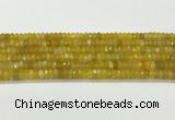 CAA5439 15.5 inches 6*8mm faceted rondelle agate gemstone beads