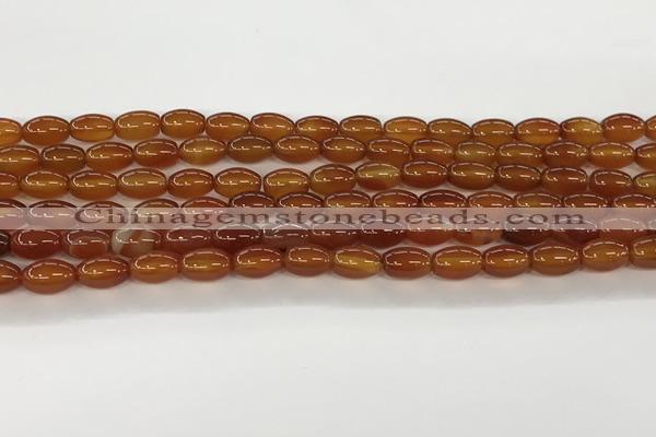 CAA5450 15.5 inches 8*12mm rice agate gemstone beads