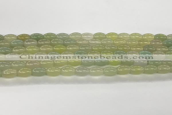 CAA5456 15.5 inches 8*12mm rice agate gemstone beads