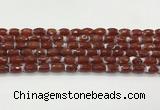 CAA5460 15.5 inches 8*12mm faceted rice agate beads