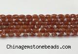 CAA5461 15.5 inches 8*12mm faceted rice agate beads