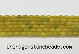 CAA5468 15.5 inches 8*12mm faceted rice agate beads