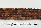 CAA5470 15.5 inches 8*12mm faceted rice agate beads