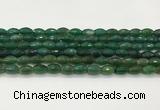CAA5474 15.5 inches 8*12mm faceted rice agate beads