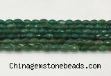 CAA5474 15.5 inches 8*12mm faceted rice agate beads