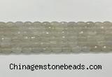 CAA5480 15.5 inches 8*12mm faceted rice agate beads