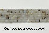 CAA5481 15.5 inches 8*12mm faceted rice agate beads