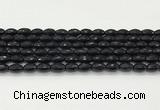 CAA5483 15.5 inches 8*12mm faceted rice agate beads