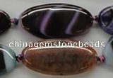 CAA553 15.5 inches 20*40mm oval dyed madagascar agate beads