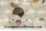 CAA5780 15 inches 6mm faceted round montana agate beads