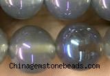 CAA5829 15 inches 10mm round AB-color agate beads