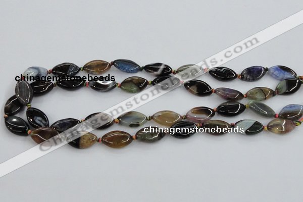 CAA583 15.5 inches 12*19mm marquise dragon veins agate beads