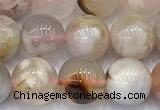 CAA5901 15 inches 8mm round sakura agate gemstone beads