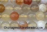 CAA5905 15 inches 4mm round colorful agate gemstone beads