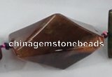 CAA605 15.5 inches 30*30*45mm pyramid dragon veins agate beads