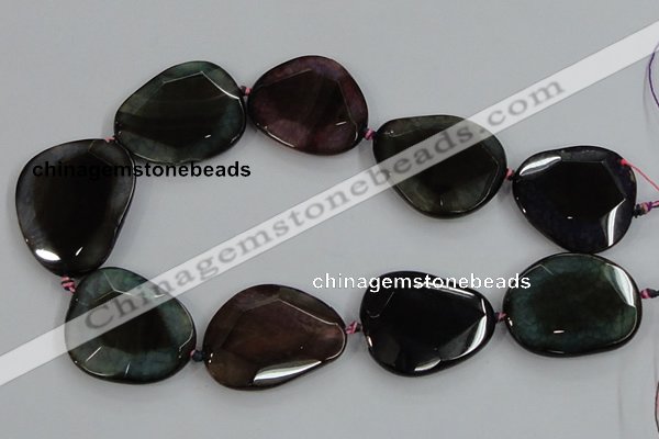 CAA622 15.5 inches 30*40mm freeform dragon veins agate beads