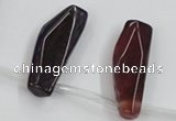 CAA624 top-drilled 15*42mm freeform dragon veins agate beads