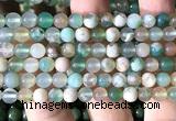 CAA6246 15 inches 6mm round green sakura agate beads