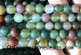 CAA6252 15 inches 8mm round Indian agate beads wholesale