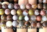 CAA6258 15 inches 10mm round Portuguese agate beads wholesale