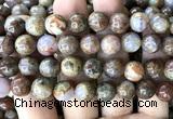 CAA6268 15 inches 10mm round fire agate gemstone beads