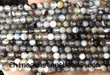 CAA6300 15 inches 4mm round Botswana agate gemstone beads