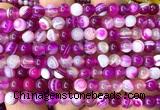 CAA6376 15 inches 6mm round fuchsia banded agate beads wholesale