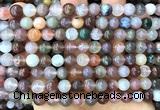 CAA6411 15 inches 8mm round Yanyuan agate beads wholesale