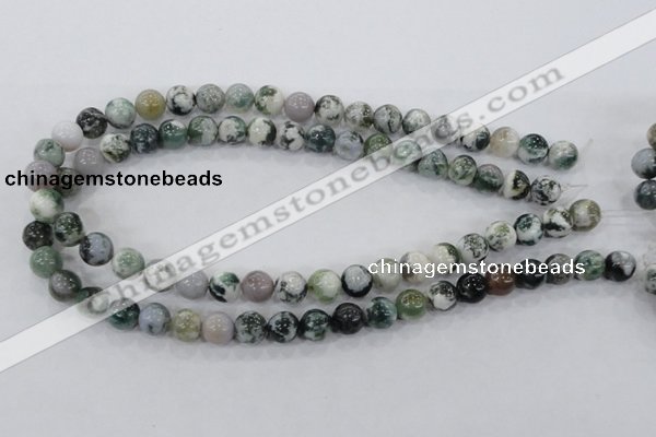 CAA702 15.5 inches 10mm round tree agate gemstone beads wholesale