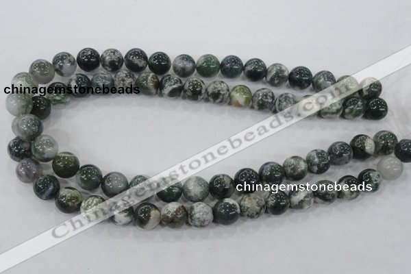 CAA703 15.5 inches 12mm round tree agate gemstone beads wholesale