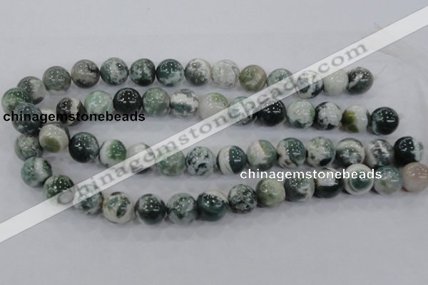 CAA704 15.5 inches 14mm round tree agate gemstone beads wholesale