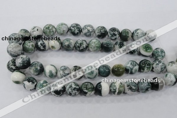 CAA705 15.5 inches 16mm round tree agate gemstone beads wholesale