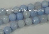 CAA736 15.5 inches 8mm faceted round blue lace agate beads wholesale