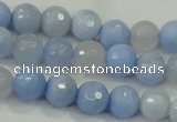 CAA737 15.5 inches 10mm faceted round blue lace agate beads wholesale