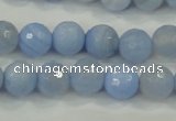 CAA738 15.5 inches 12mm faceted round blue lace agate beads wholesale