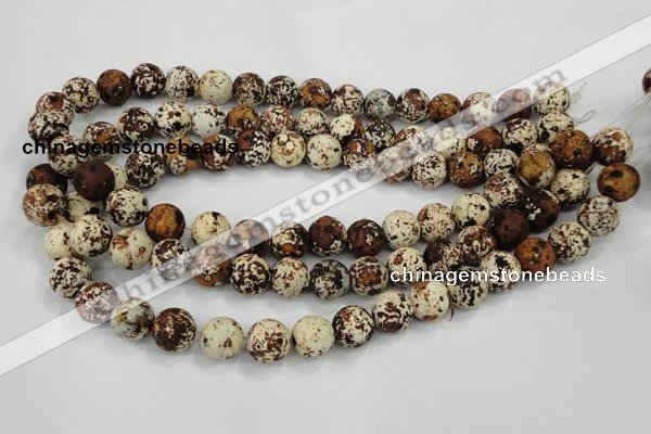 CAA751 15.5 inches 10mm round wooden agate beads wholesale