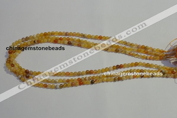 CAA86 15.5 inches 4mm round botswana agate gemstone beads