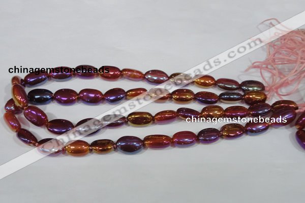 CAA883 15.5 inches 11*17mm oval AB-color red agate beads