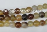 CAA890 15.5 inches 6mm round agate gemstone beads wholesale