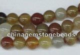 CAA891 15.5 inches 8mm round agate gemstone beads wholesale