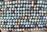 CAB1010 15 inches 4mm round blue agalmatolite beads wholesale