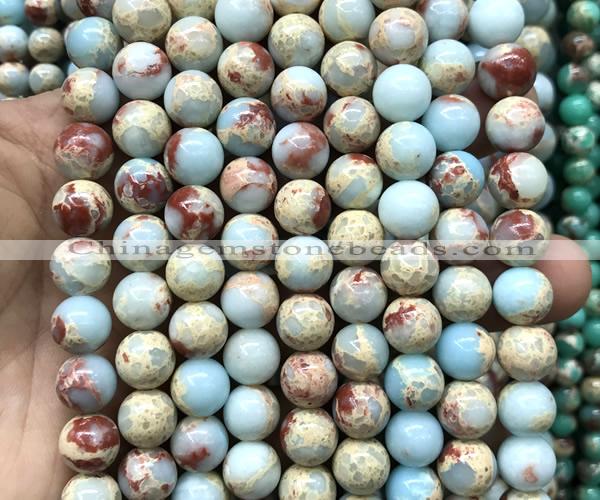 CAB1014 15 inches 10mm round blue agalmatolite beads wholesale