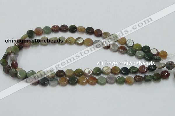 CAB128 15.5 inches 10mm coin india agate gemstone beads wholesale