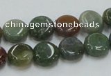 CAB129 15.5 inches 12mm coin india agate gemstone beads wholesale