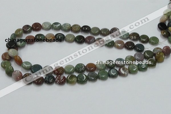CAB129 15.5 inches 12mm coin india agate gemstone beads wholesale
